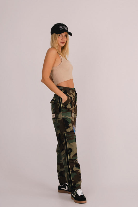 Riley Camo Utility Pant in Dusk