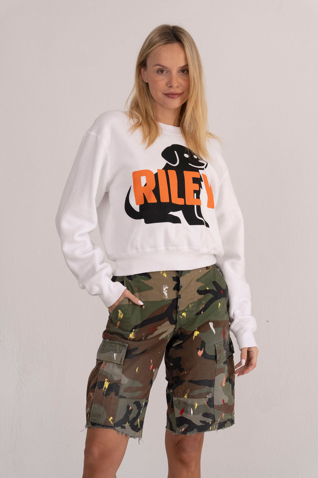 Artist Camo Cut-Off Short – Riley 1880