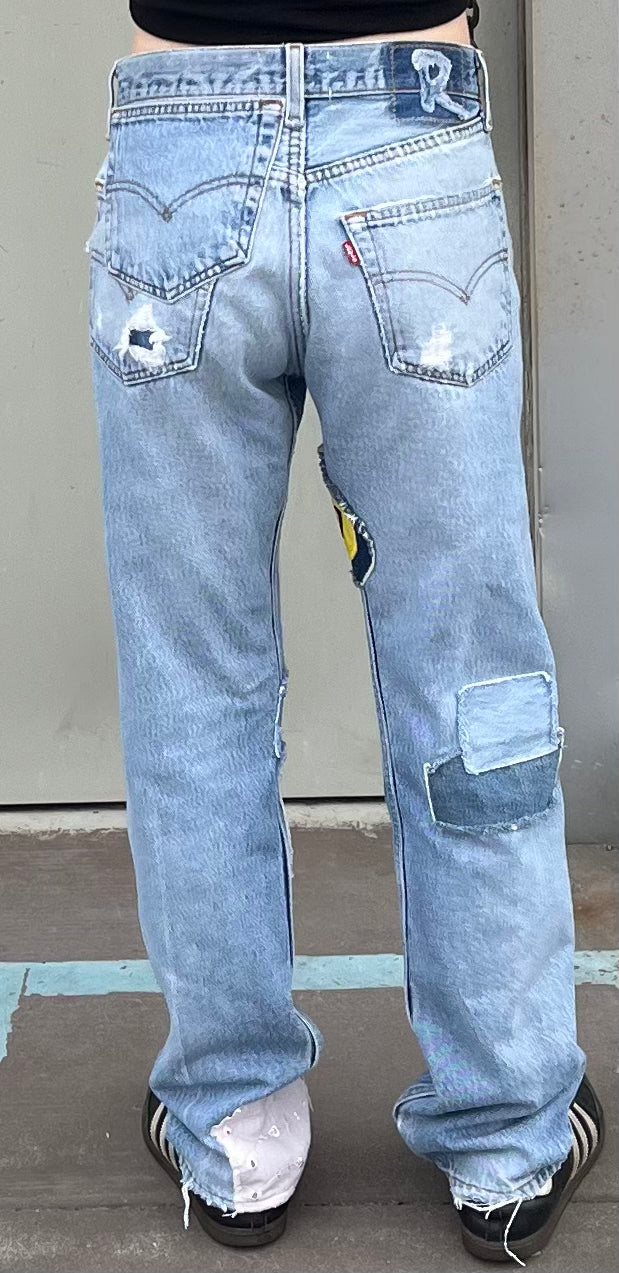 Remix Denim Trouser