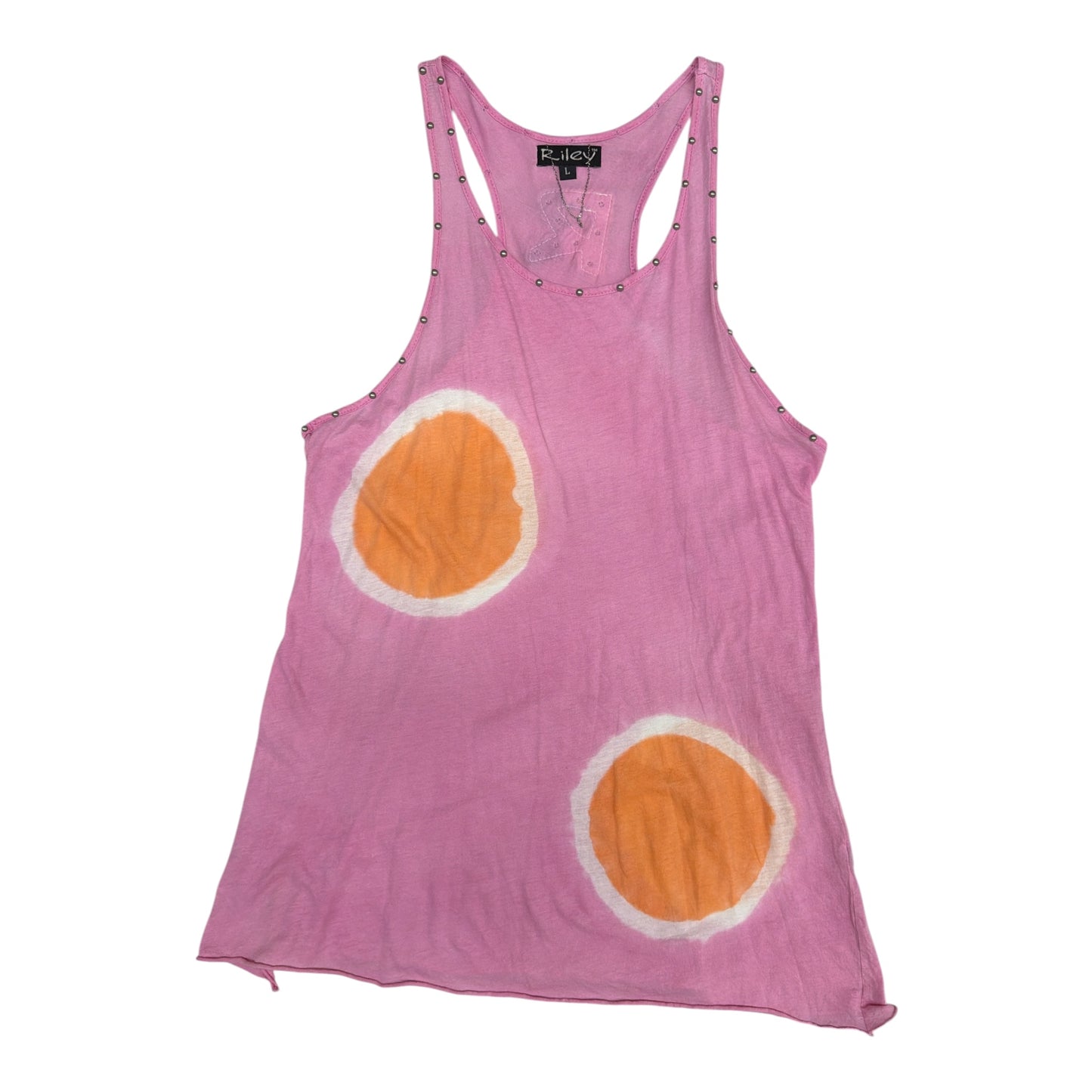 Vintage Thin Jersey Tie Dye Treated + Studded Tank Top