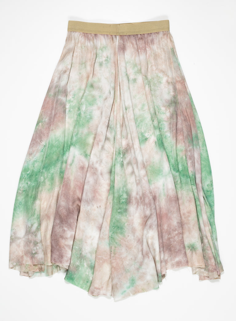 Earth Tie Dye Rayon Skirt