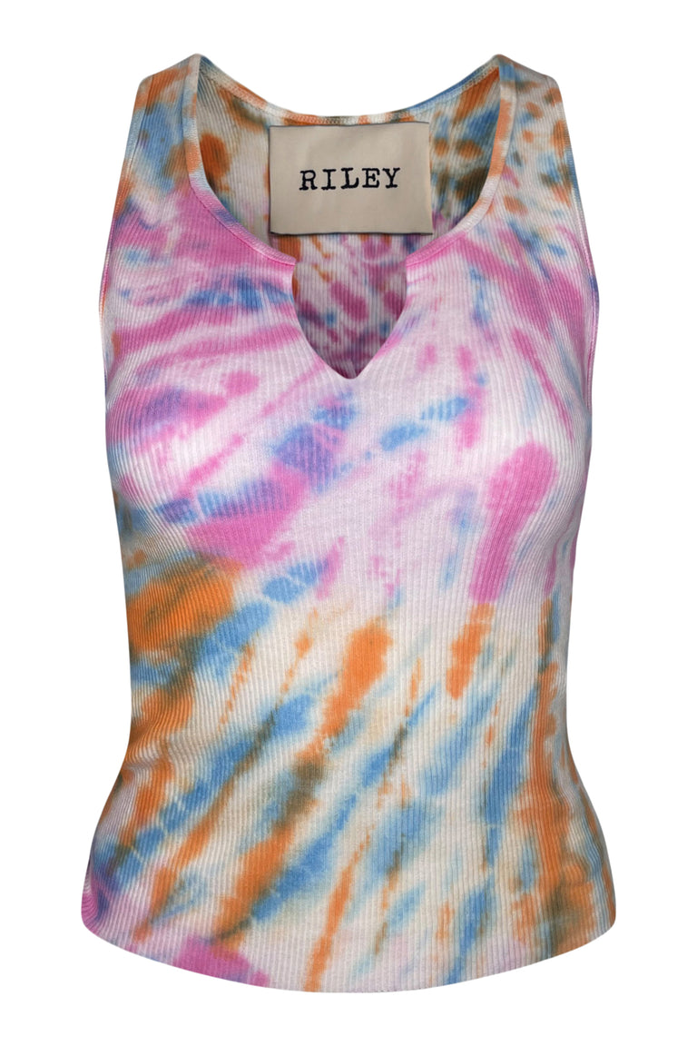 Rainbow Swirl Tie Dye Tank Top