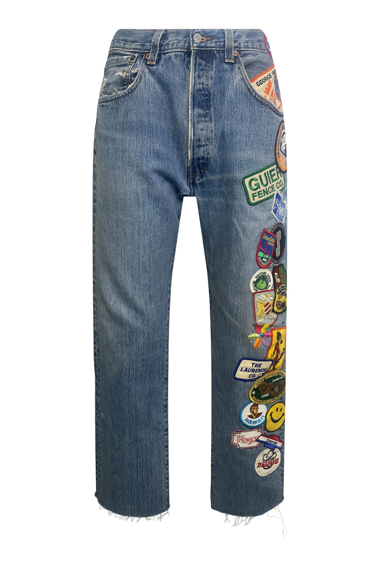 Side All Patched Up Jeans