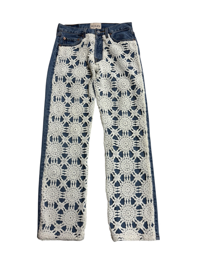 Lattice Denim Trouser