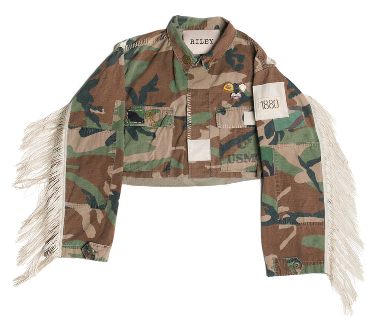 Nashville Officer Camo Fringe Jacket