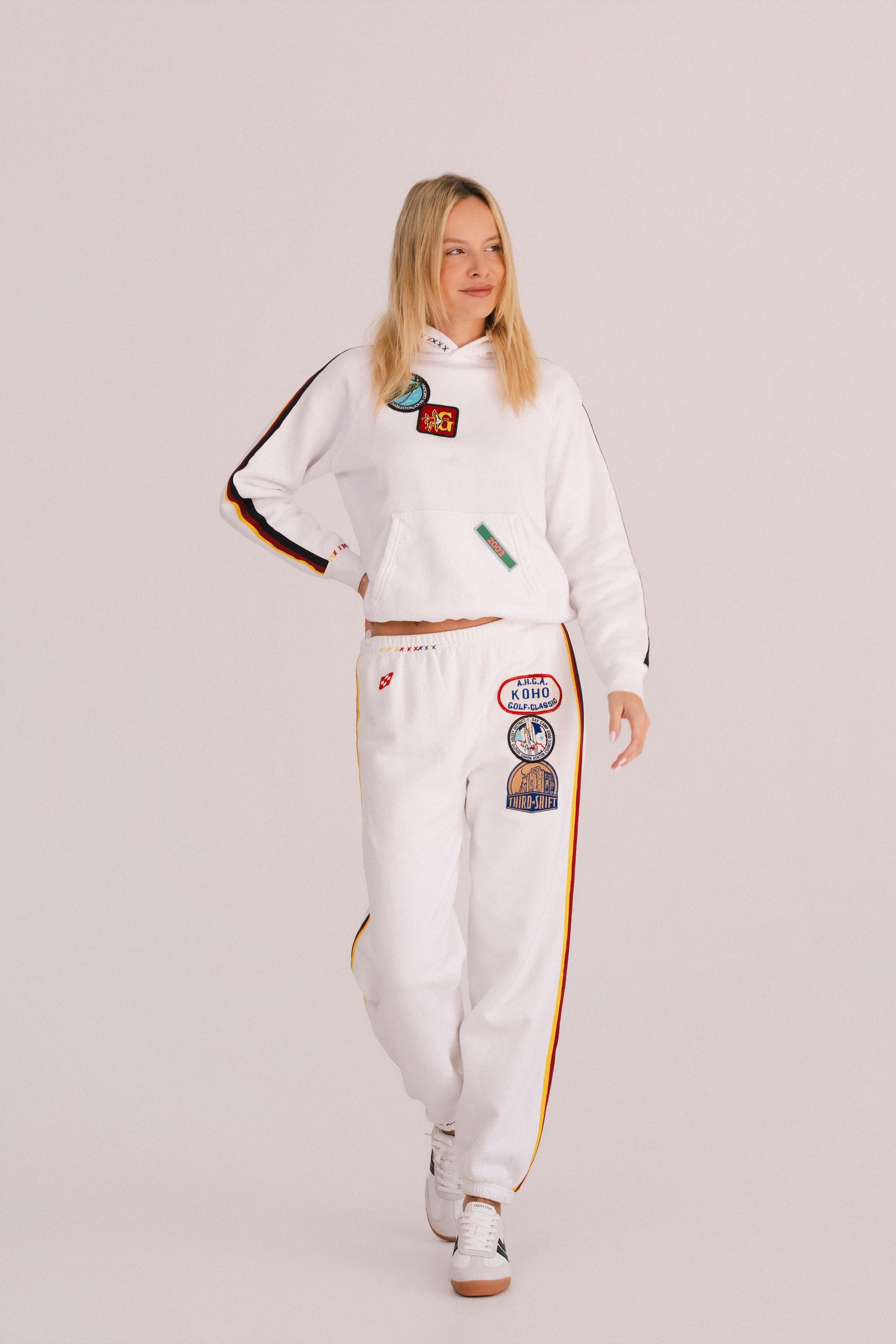 The Patchwork Track Sweatpants