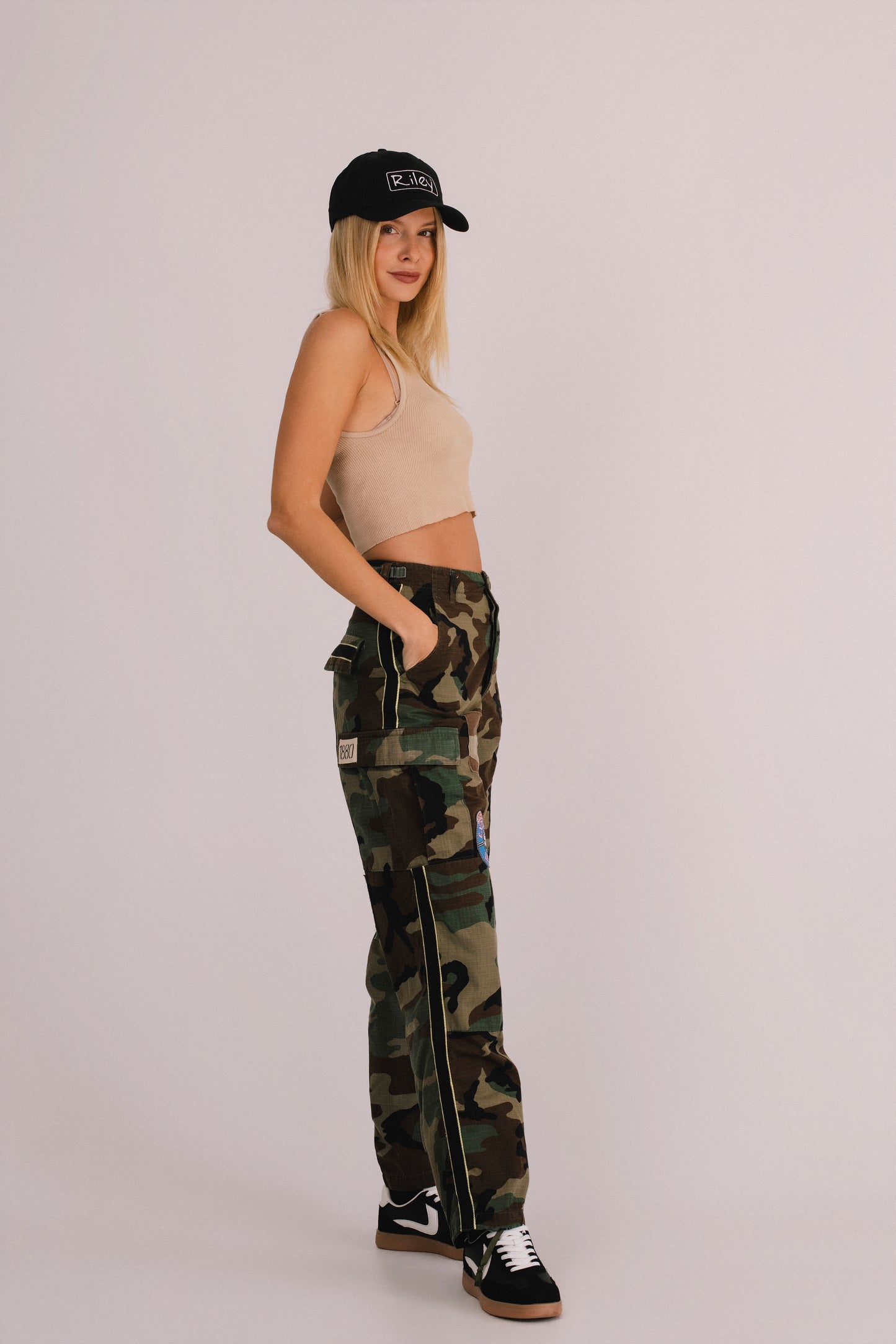 Riley Camo Utility Pant in Dusk