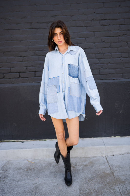 Patchwork Masterpiece Denim Shirt