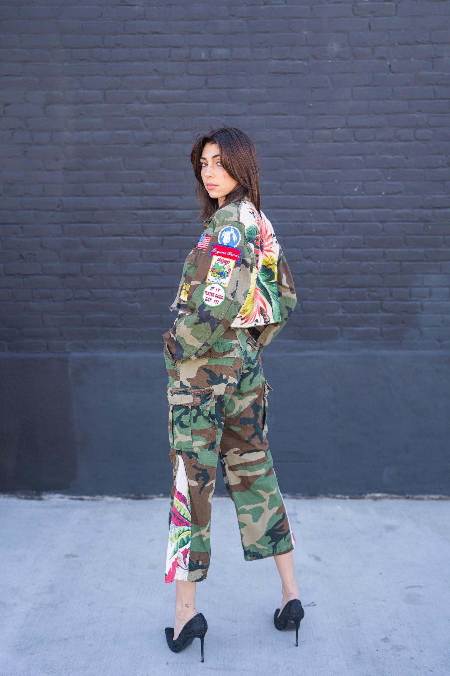 Florist Camo Flare Trouser