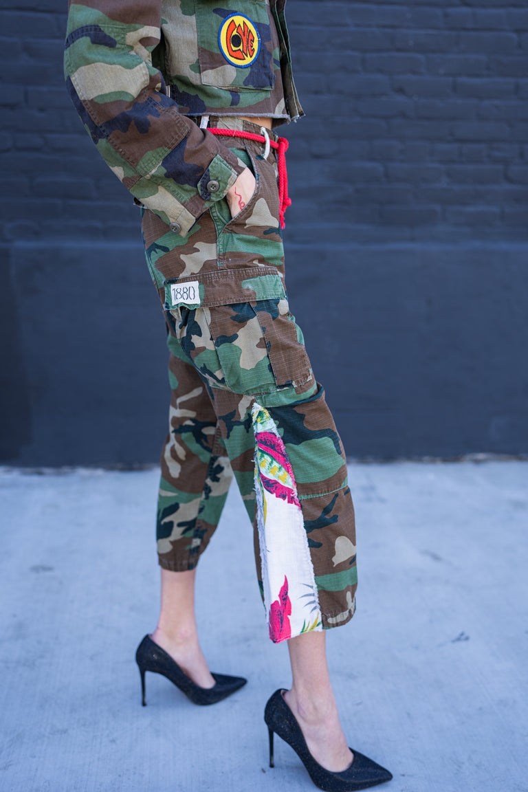 Florist Camo Flare Trouser