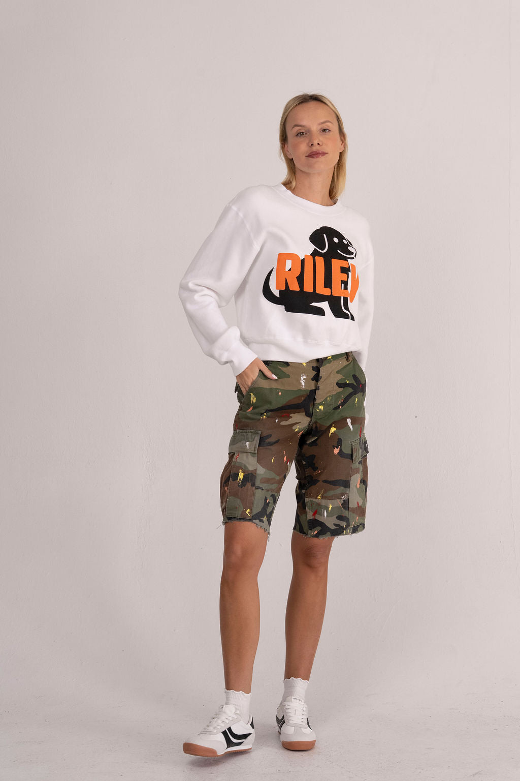 Artist Camo Cut-Off Short – Riley 1880