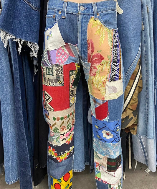 Totally Patched Up Jeans