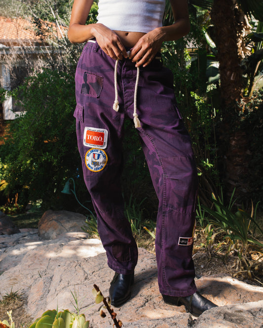 Ultraviolet All Patched Camo Trouser