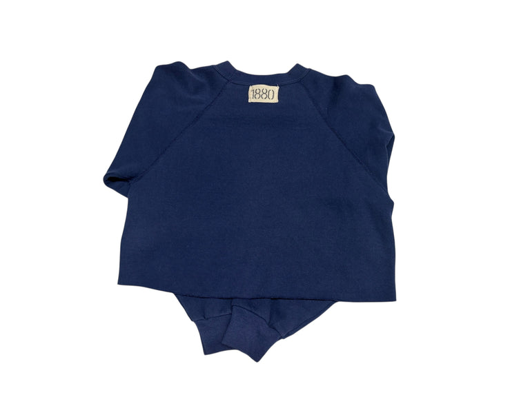 Vintage 'Dallas Cowboys' Cropped Raw Edge Studded Sweatshirt