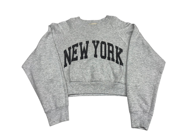 Heather Grey 'New York' Crewneck