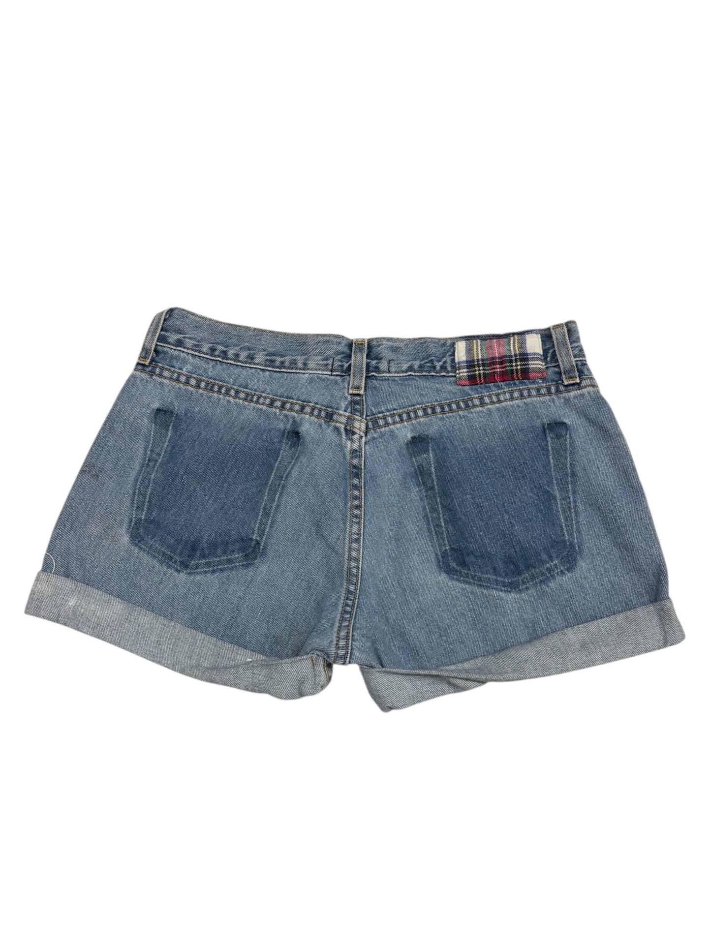 Miss Flannel Denim Mini Short