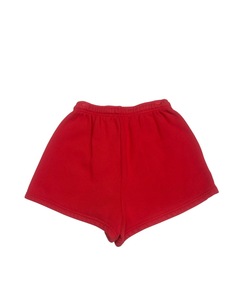 Red Bedazzled Sweatshort