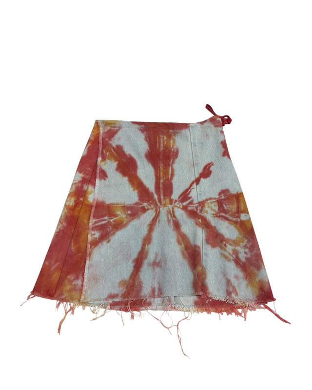 Sunburst Tie Dye Wrap Skirt