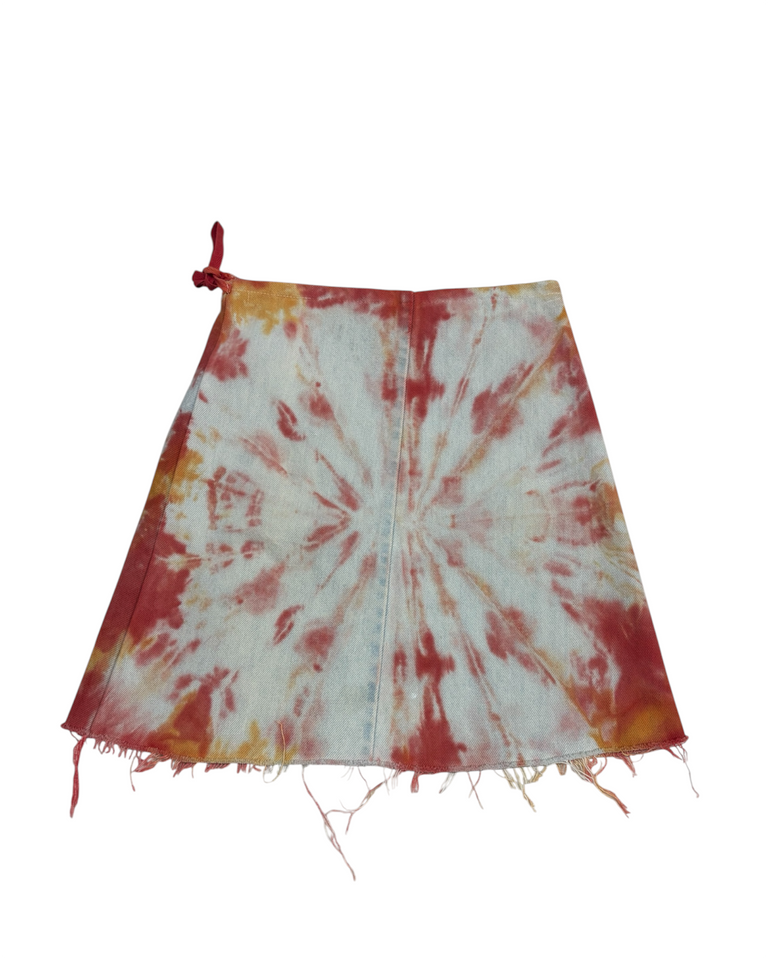 Sunburst Tie Dye Wrap Skirt