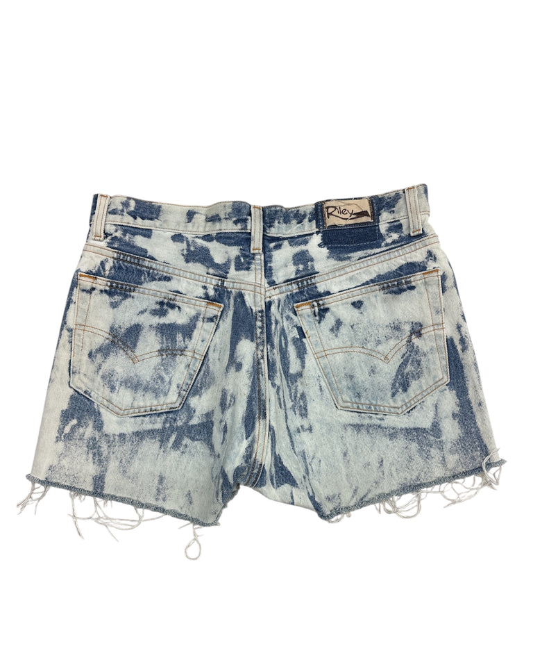 Denim Wash Cut-Off Short