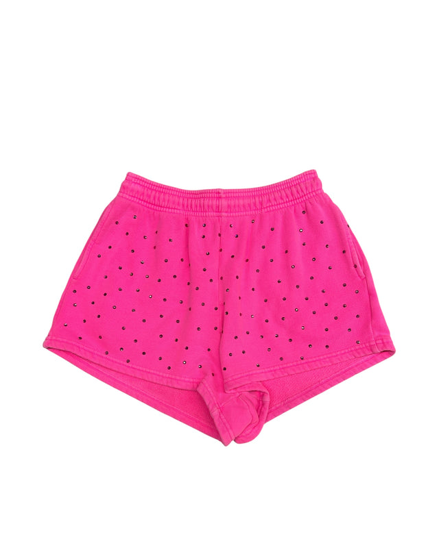 Hot Pink Bedazzled Sweatshort