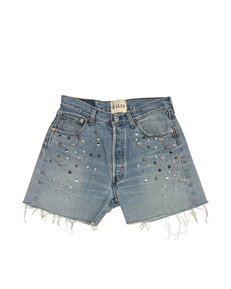 Simple Stud Cut-Off Short