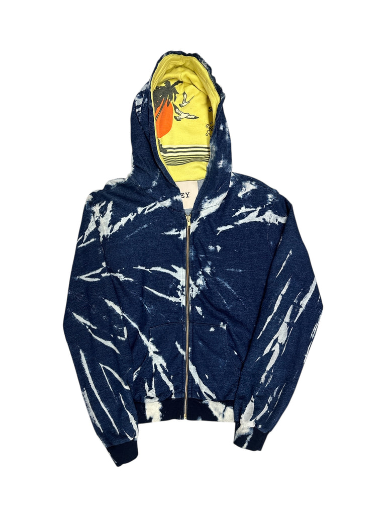 Indigo Swirl T-Shirt Hood