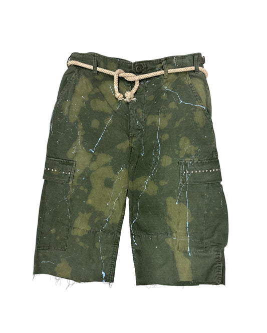 Long Stroke Studded Shorts