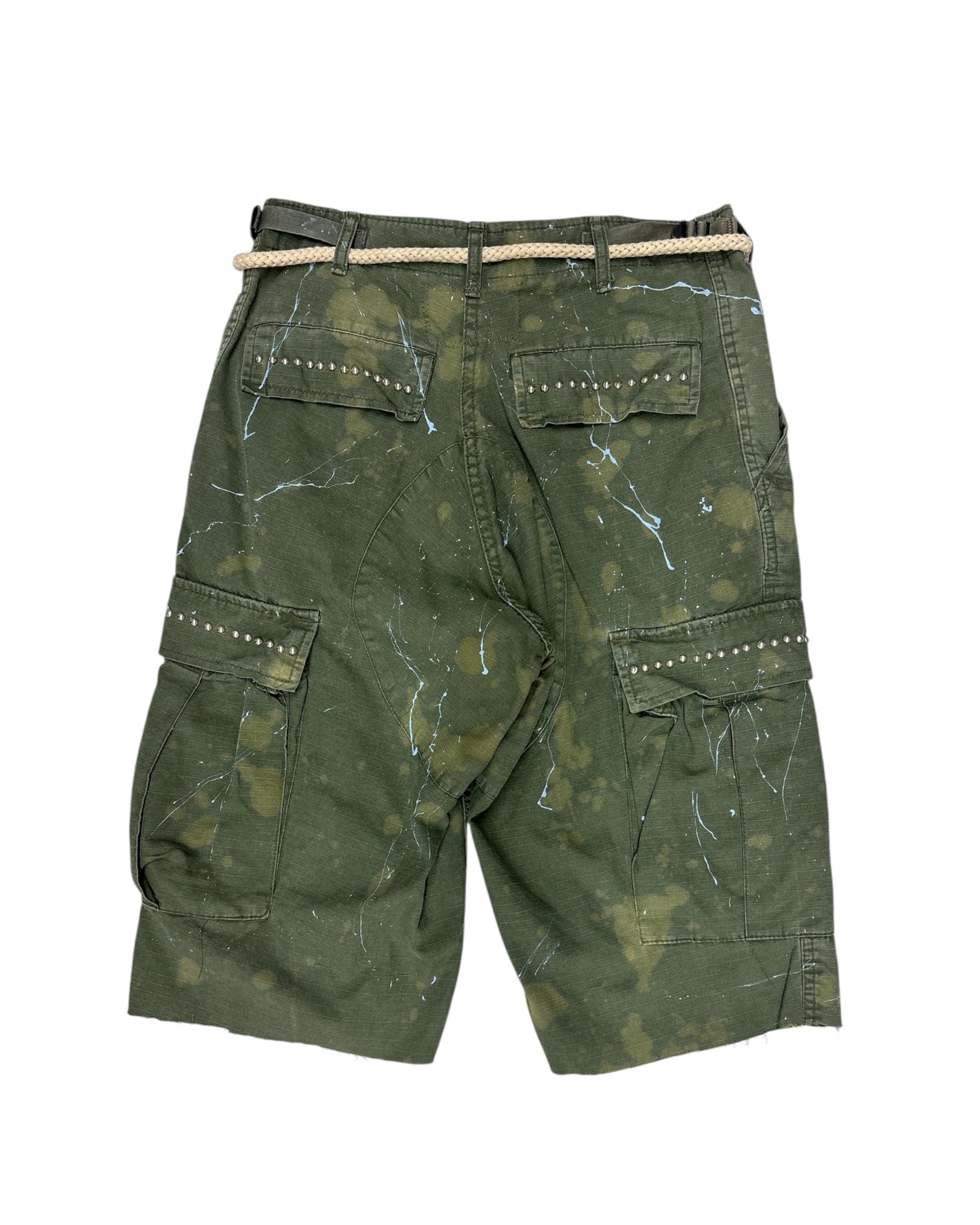 Long Stroke Studded Shorts