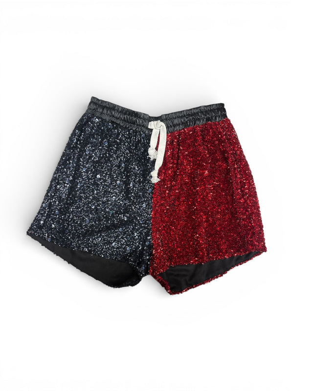 Vintage Sequin Split Short