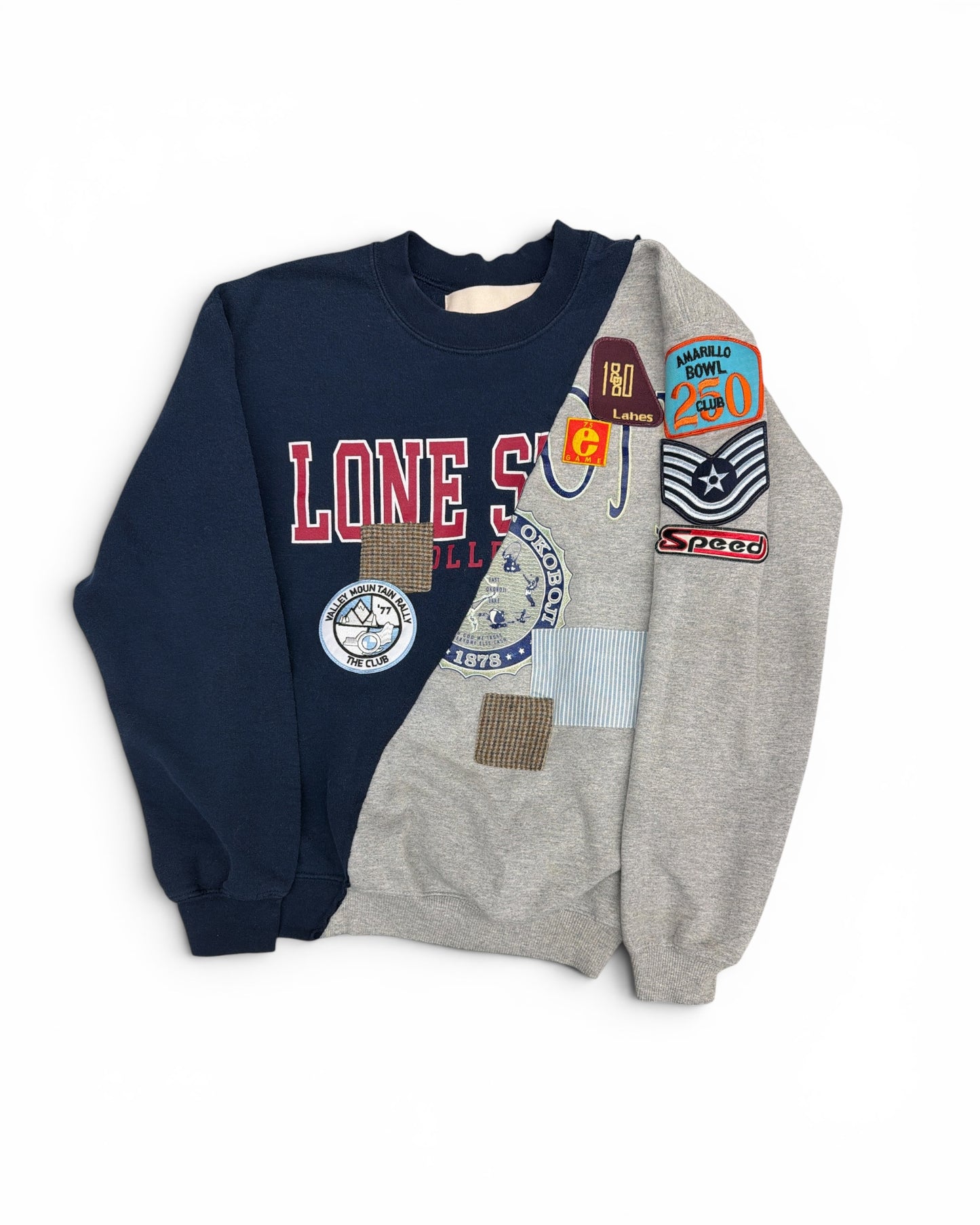 Transfer Student Split Vintage Crewneck