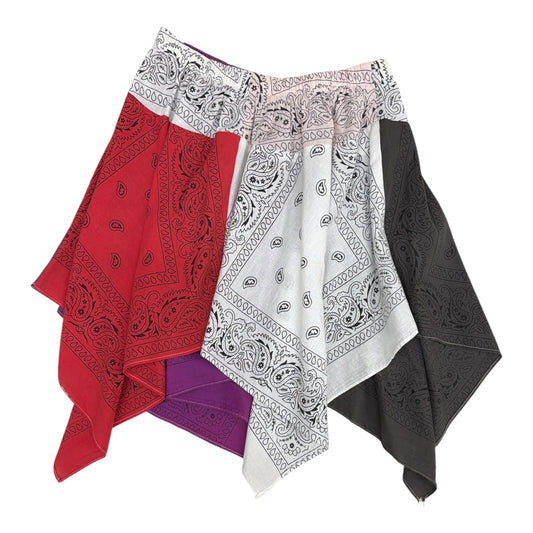 Paneled Bandana Skirt