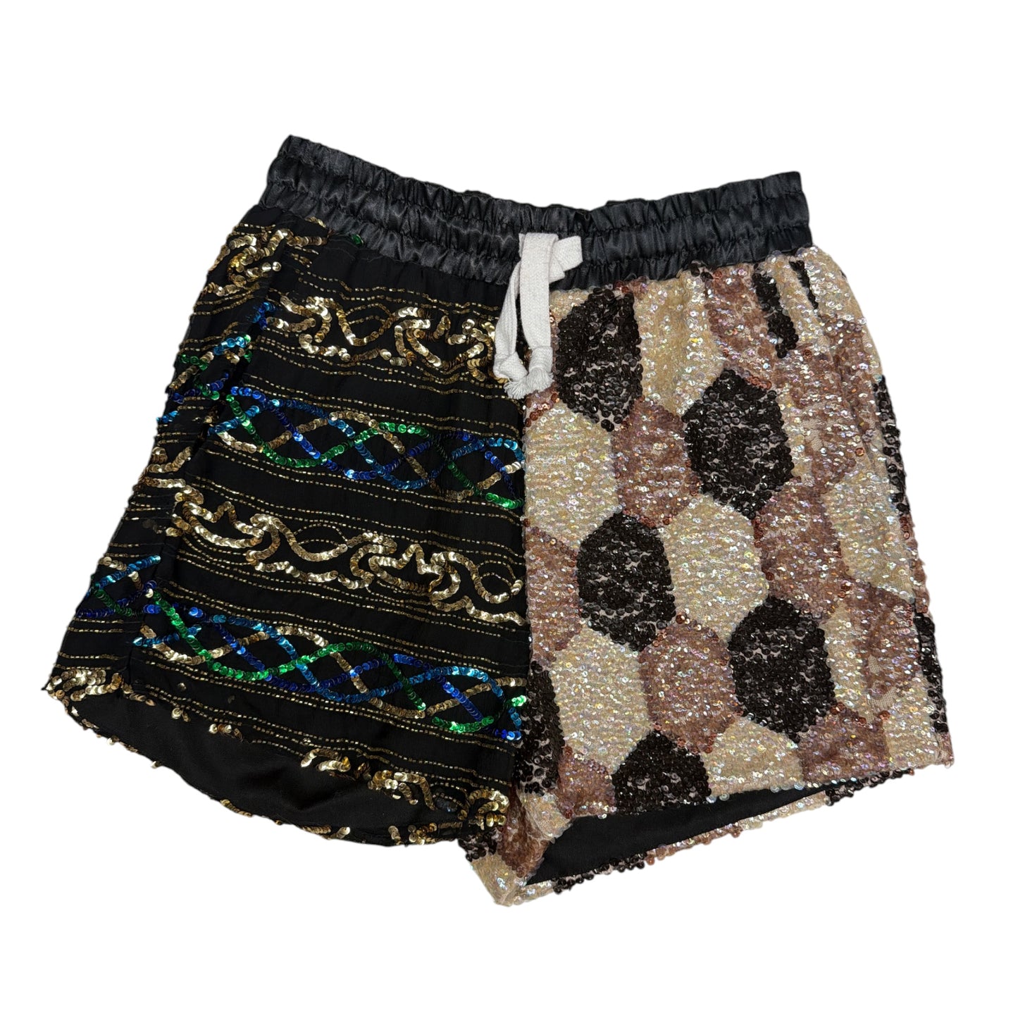 Vintage Split Sequin Shorts