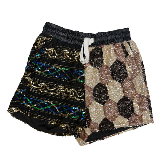 Vintage Split Sequin Shorts