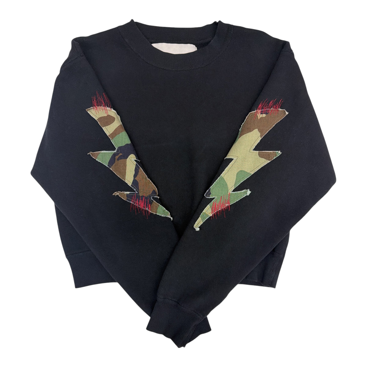 Camo Lightning Bolt Crewneck