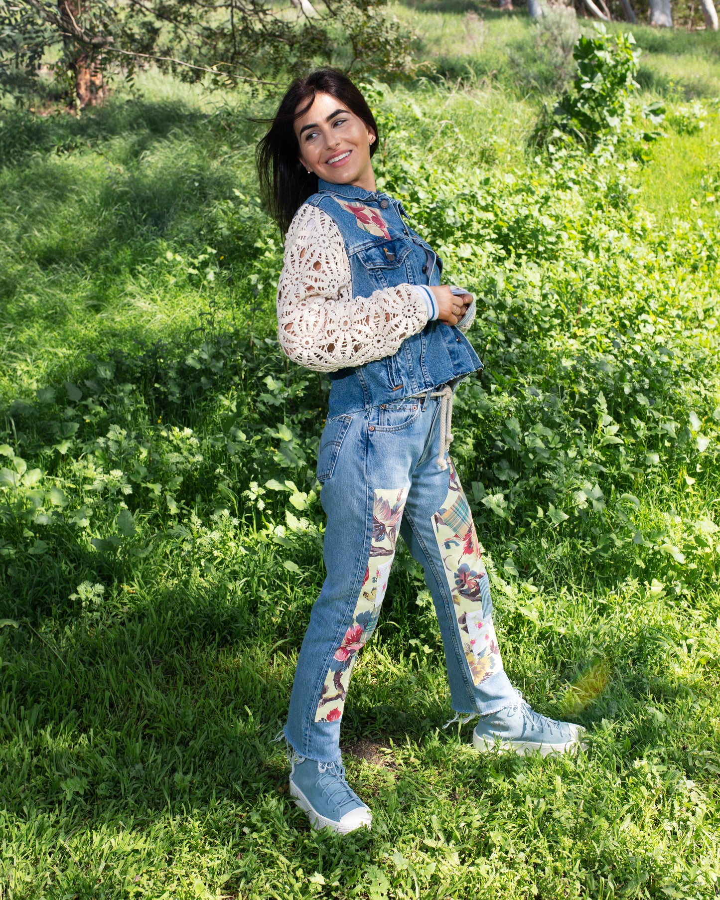 Patchwork Chappy Jeans