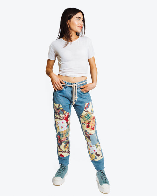 Patchwork Chappy Jeans
