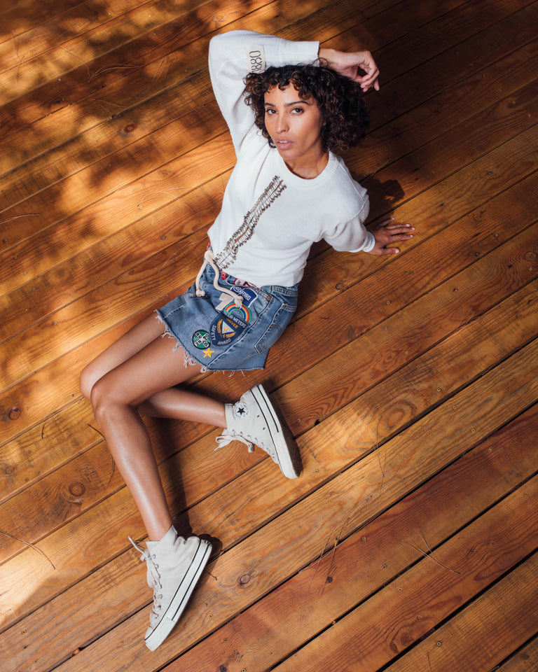 Archive Mini Denim Skirt