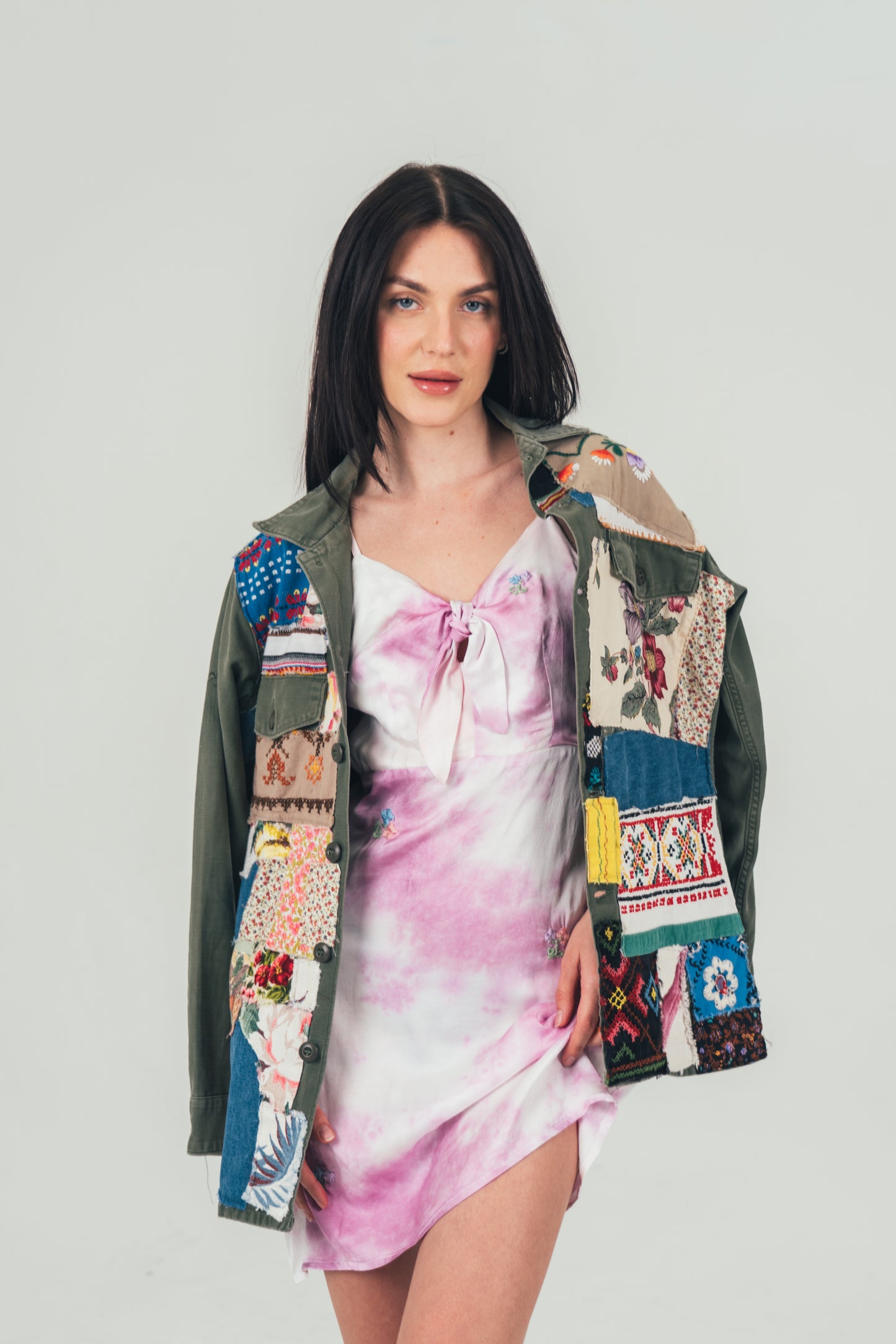Olive Totally Patched Up Shirt