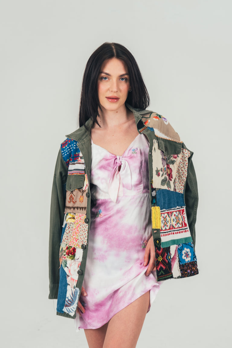 Olive Totally Patched Up Shirt