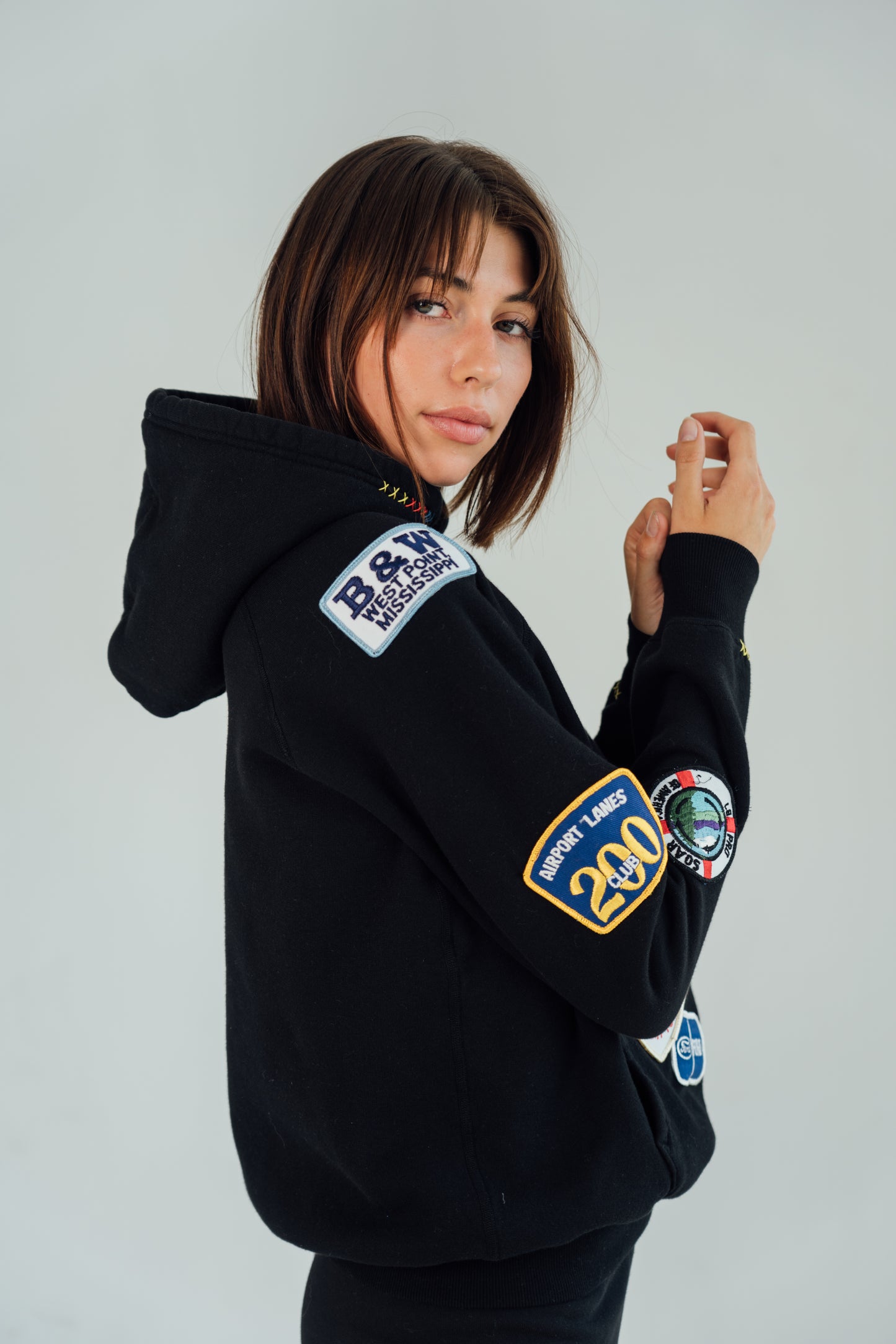 Side All Patched Up Hoodie