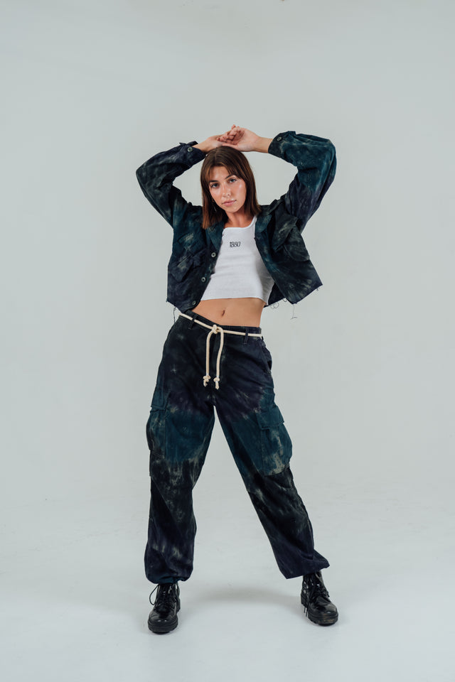 Skeletal Jungle Cargo Pants