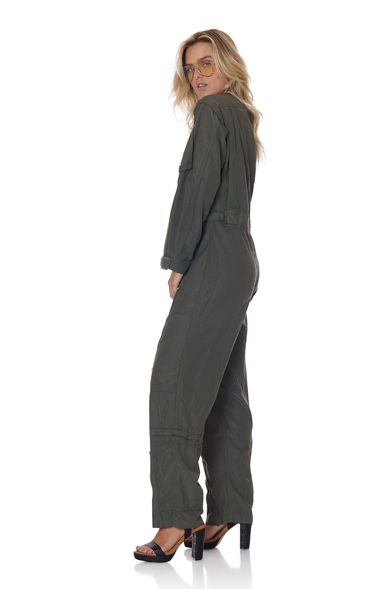 Flight School Vintage Military Jumpsuit