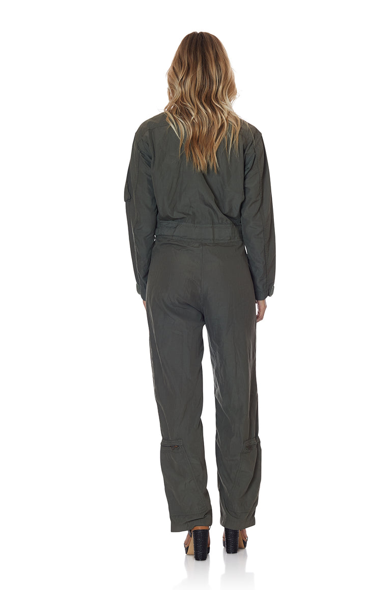 Flight School Vintage Military Jumpsuit