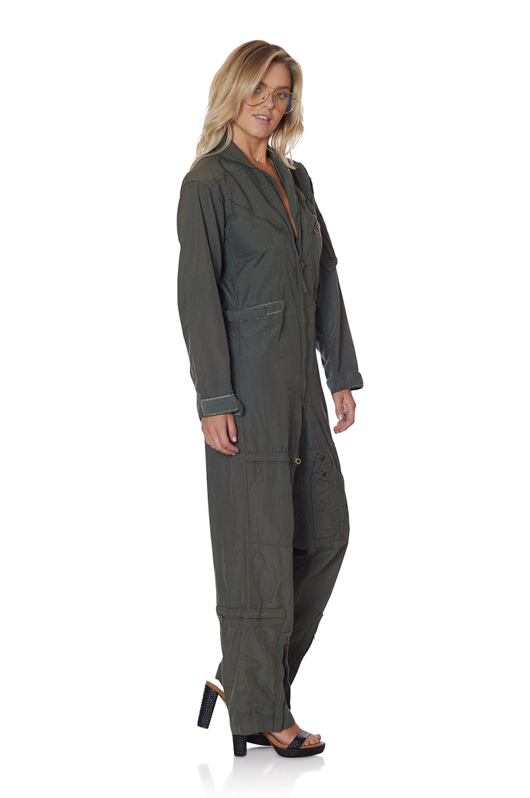 Flight School Vintage Military Jumpsuit