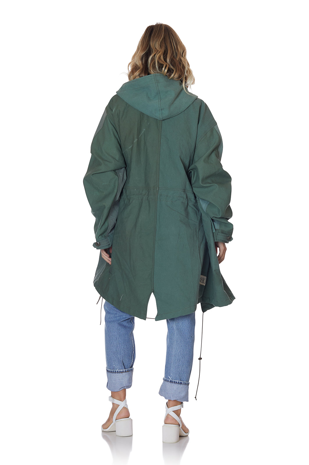 Reconstructed Military Fatigue Hooded Parka