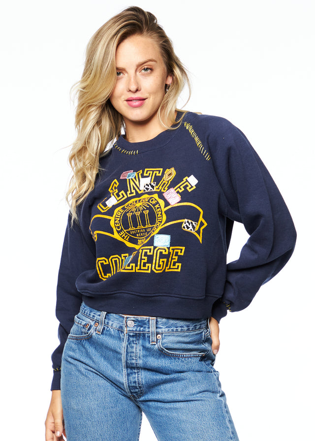 Saturday Night Collegiate Crewneck "Centre College"