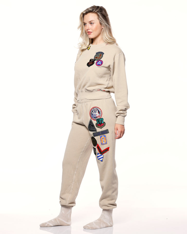 Nude All Patched Up Crewneck